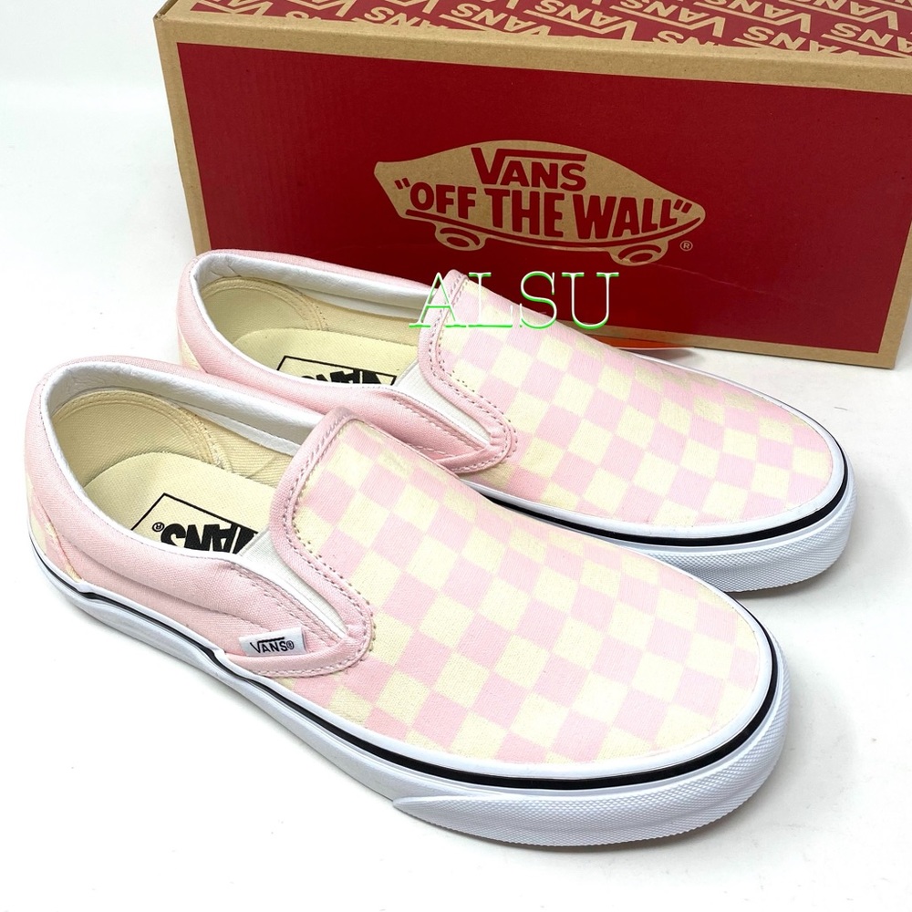 VANS Classic Slip On Checkerboard Pink Women’s Size 10 Sneakers VN0A4BV3X0A - Picture 7 of 9
